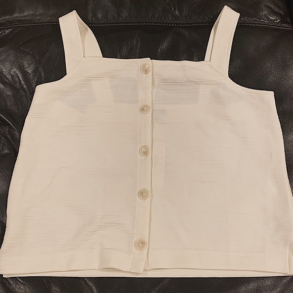 J Crew | Boxy Button Up Ribbed Texture Top NWT - Picture 5 of 10